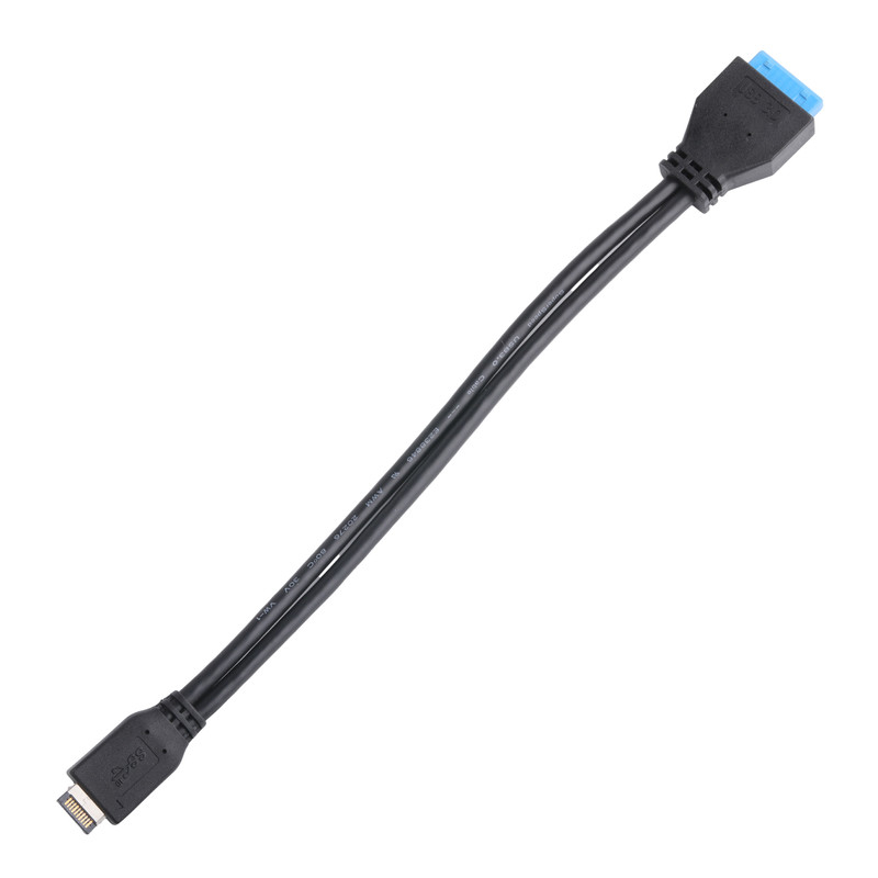 컴퓨터 메인보드 전원 케이블 USB 3.1 타입-E 남성에서 IDC20P 남성 어댑터 케이블 20 핀 확장 케이블