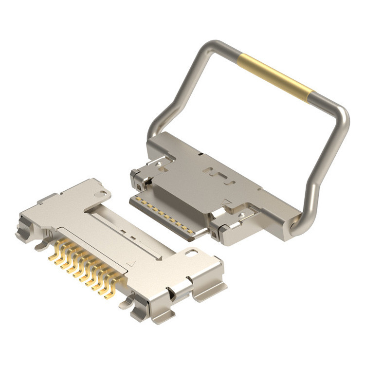 CABLINE-CA 10p 20633-310T-01S 기계 잠금 플러그와 마이크로 코아시얼 커넥터