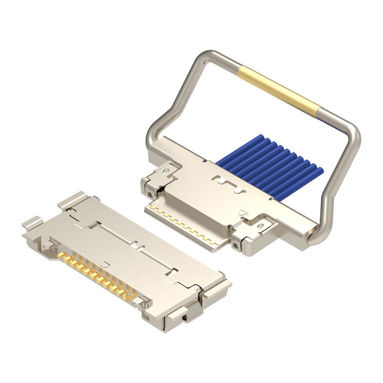 CABLINE-CA 10p 20633-310T-01S 기계 잠금 플러그와 마이크로 코아시얼 커넥터