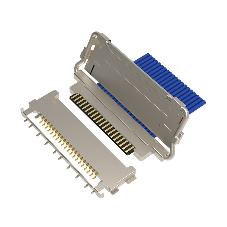 공장 케이블-VS II 20846-020T-01 0.5mm 피치 수평 짝짓기 유형 마이크로 코아시얼 커넥터