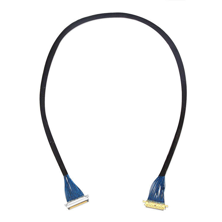150mm 길이 LVDS 마이크로 코아시얼 케이블 IPEX 0.4mm 20453z-030 SD ~ 20347 기계 잠금