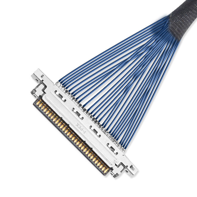 150mm 길이 LVDS 마이크로 코아시얼 케이블 IPEX 0.4mm 20453z-030 SD ~ 20347 기계 잠금