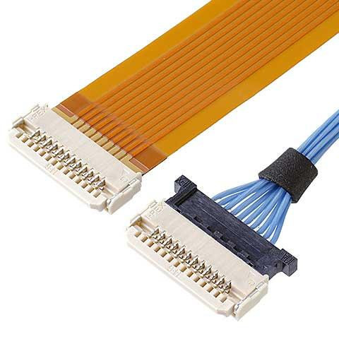 LCD 모니터 DW-5 20598-006T-02 0.5 밀리미터 동안 라이프즈 동축 케이블 컨넥터는 6 핀 Fpc를 던집니다