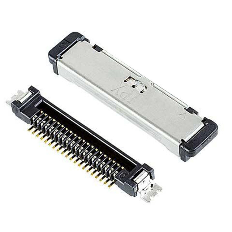 접수 플러그 케이블-SS 20380-R20T-06 마이크로 코아시얼 케이블 커넥터 Lvds 20 핀 커넥터 케이블