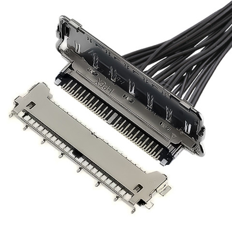 수평 짝짓기 유형 마이크로 코아시얼 커넥터 Lvds 커넥터 유형 40 핀 Lvds 커넥터 20977-040T 040E 01