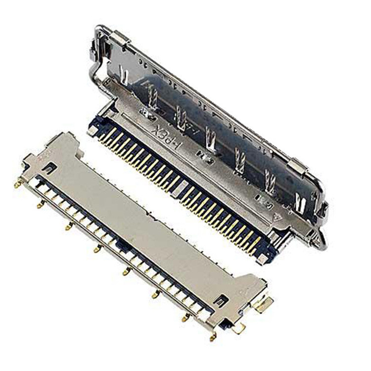 수평 짝짓기 유형 마이크로 코아시얼 커넥터 Lvds 커넥터 유형 40 핀 Lvds 커넥터 20977-040T 040E 01