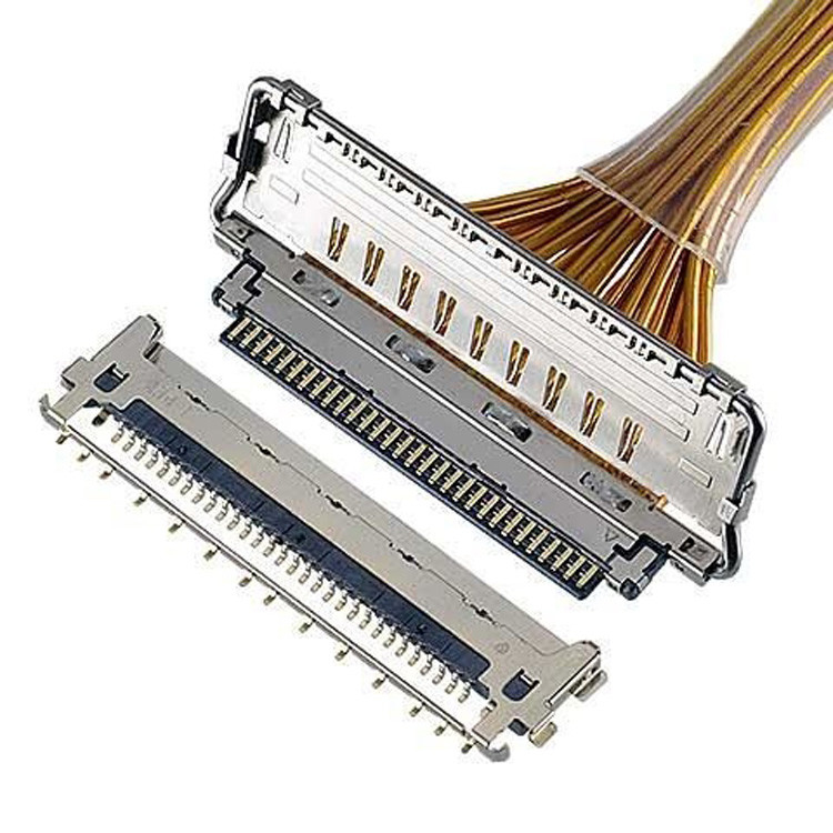 수평 결합 유형 마이크로 코아시얼 커넥터 케이블 VS II 20846-020T 030T 040T 0.5mm Pitch