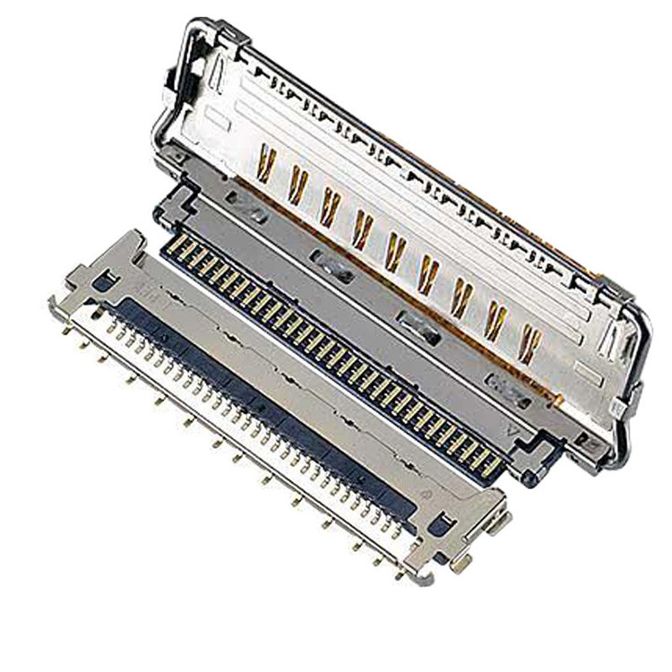 수평 결합 유형 마이크로 코아시얼 커넥터 케이블 VS II 20846-020T 030T 040T 0.5mm Pitch