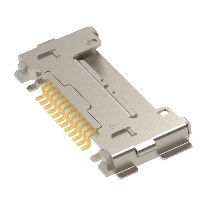극소 동축 케이블 어셈블리 0.4 밀리미터 피치, 수평선상 교미형을 위한 CABLINE-CA 12pin20633-212T-01S 플러그