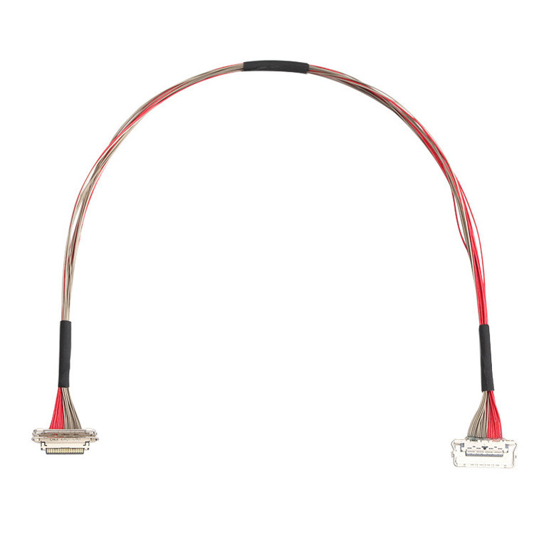 공장 사용자 정의 I-PEX 20679-020T-01 0.4mm Pitch 20pin LVDS 동축 케이블 220mm