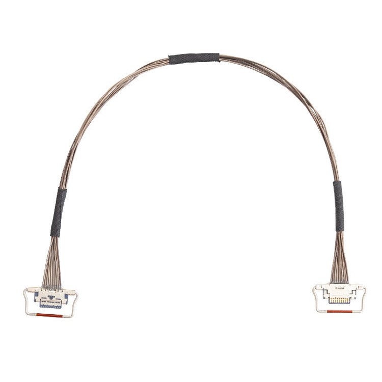 10 핀 EDP I-PEX 동축 LVDS 케이블 0.4mm 피치 20633-310T-01S 38AWG