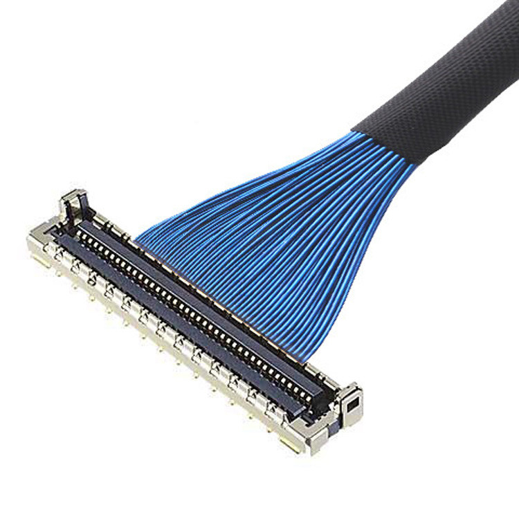 마이크로 코아시얼 LVDS 케이블 EMC 보호 및 기계적 잠금 IPEX 미크로 코아스 케이블 30P 케이블-UM 20878-030T-01