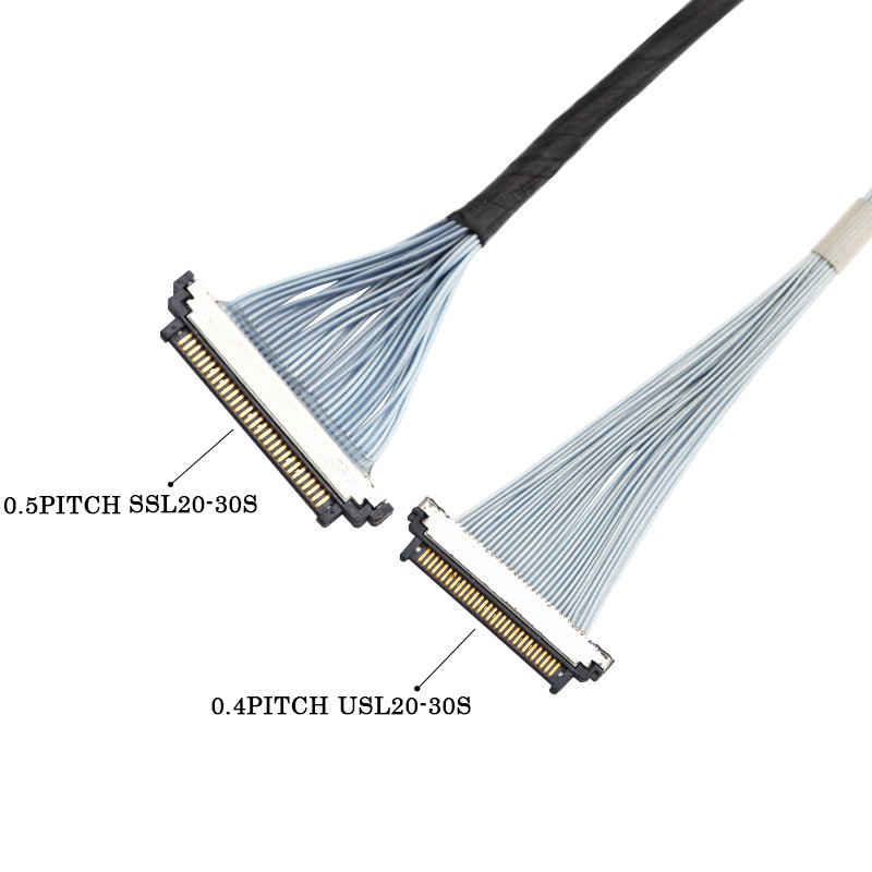 I-Pex 20453-230T-03 To Kel SSL20-30S 마이크로 코아시얼 케이블 30P Lvds Edp 케이블 조립