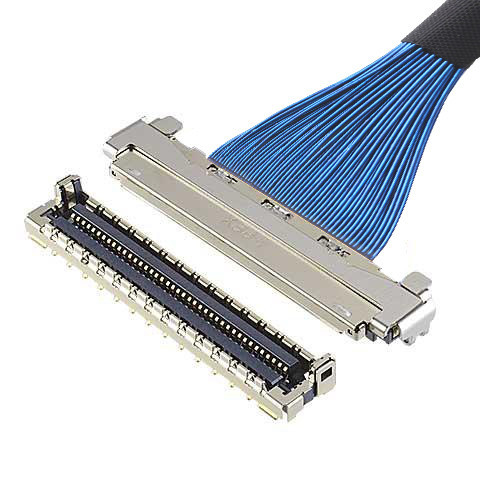 Ipex 마이크로 코엑스 케이블 60P 케이블 라인-Um 20878-060t-01 용기 플러그 부품 셸 하우스 잠금 덮개