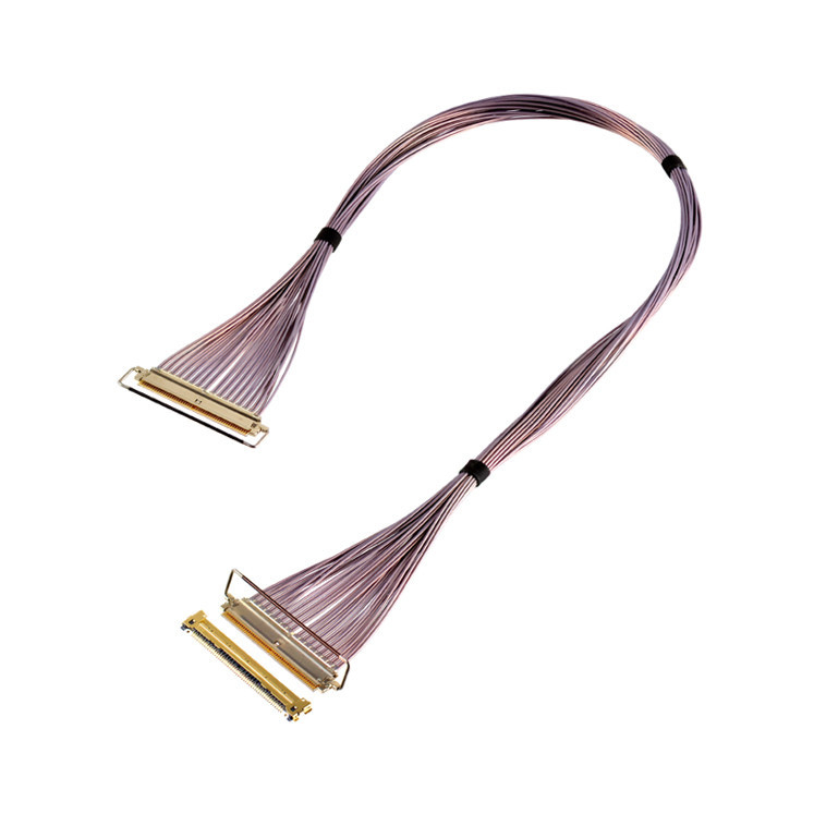 CABLINE-CAP 64 Gbps PAM4 81863-100B-01 50P 0.4mm Pitch 수평 짝짓기 유형 마이크로 코아시얼 케이블 집합 OEM/ODM