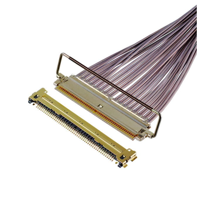 CABLINE-CAP 64 Gbps PAM4 81863-100B-01 50P 0.4mm Pitch 수평 짝짓기 유형 마이크로 코아시얼 케이블 집합 OEM/ODM