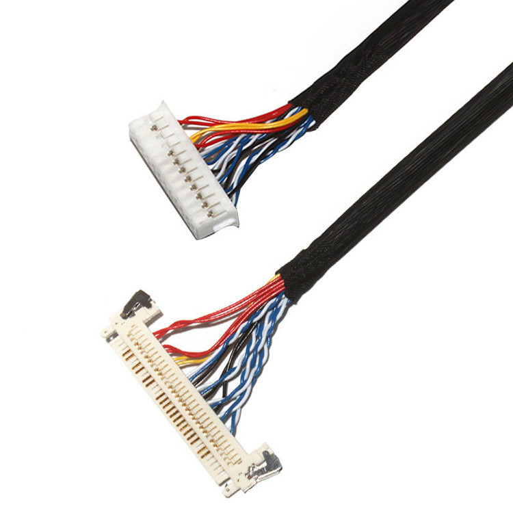 OEM/ODM 커스터마이징 길이 2.0mm 피치 LVDS 케이블 조립 30 핀 IPEX DF11-24DS-2C FI-X3OHL