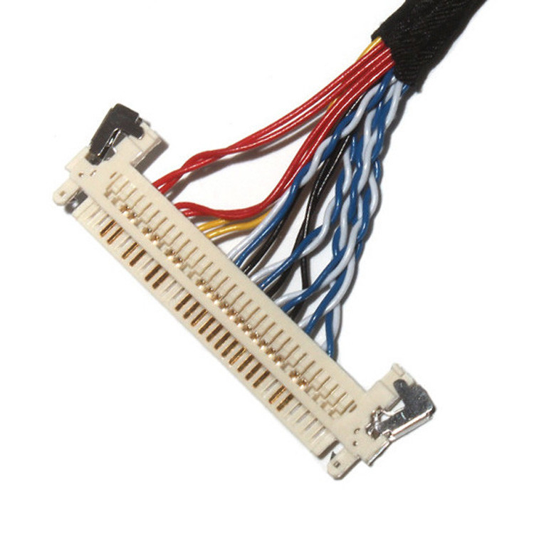 OEM/ODM 커스터마이징 길이 2.0mm 피치 LVDS 케이블 조립 30 핀 IPEX DF11-24DS-2C FI-X3OHL