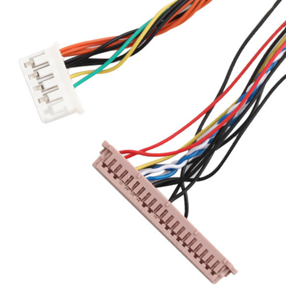 ISO14001 Lvds Lcd 케이블 집합 20453-230T ~ PH2.0 PHR-6P 1255H-2