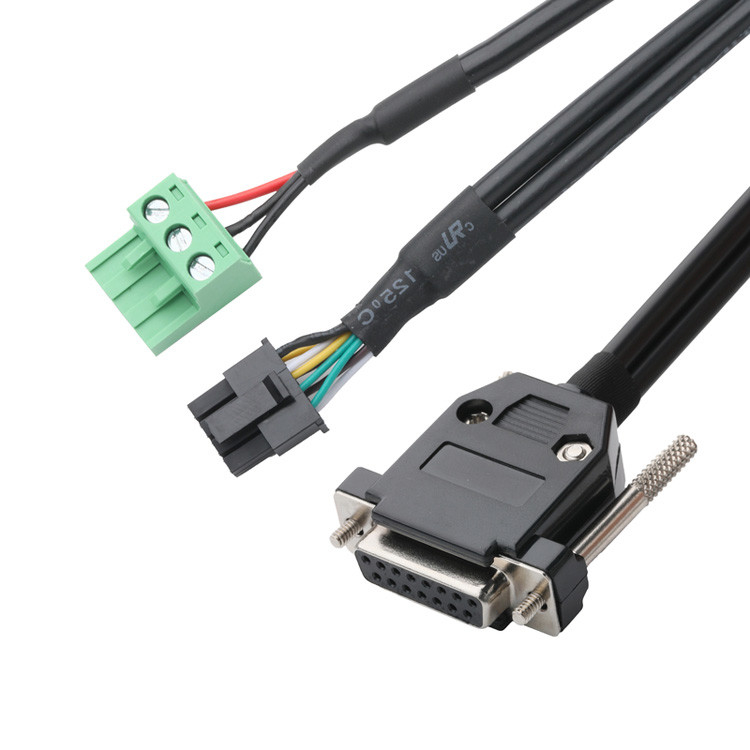 맞춤형 산업용 케이블 커넥터, 피치 3.0mm DB-15P 여성으로 HSG 43025-0800 및 피치 5.8mm 691352710003