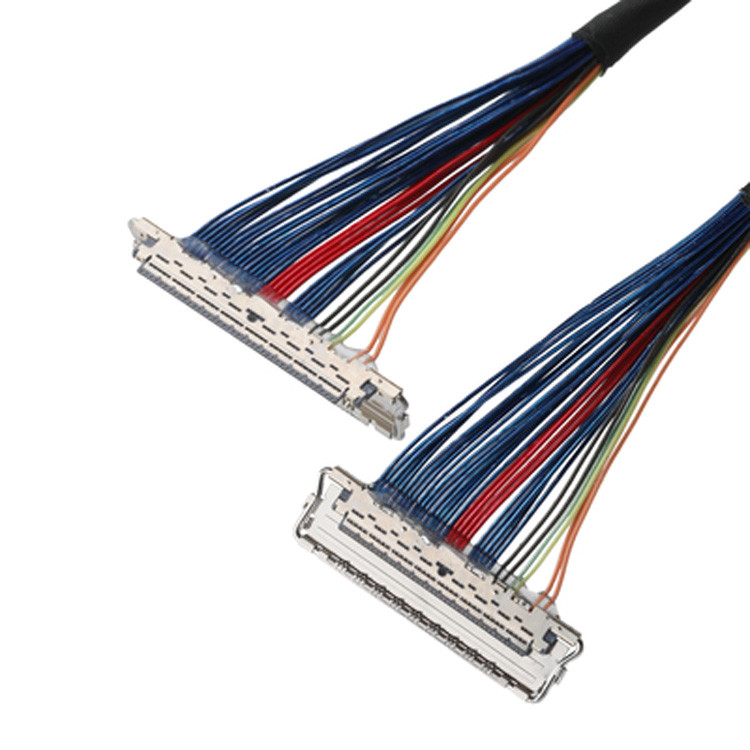 LVDS 케이블 커넥터 DF14-20P-1.25H에서 PH2.0-6P 커넥터 및 DH2.0-T 터미널로 신호 데이터 전송
