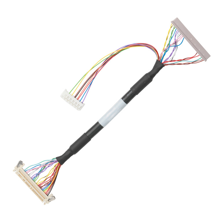 LCD 메인보드 케이블 JAE FI-X30HL 30P에서 DF14-30P 및 JST ERH-7P 결합 케이블 커넥터 OEM/ODM