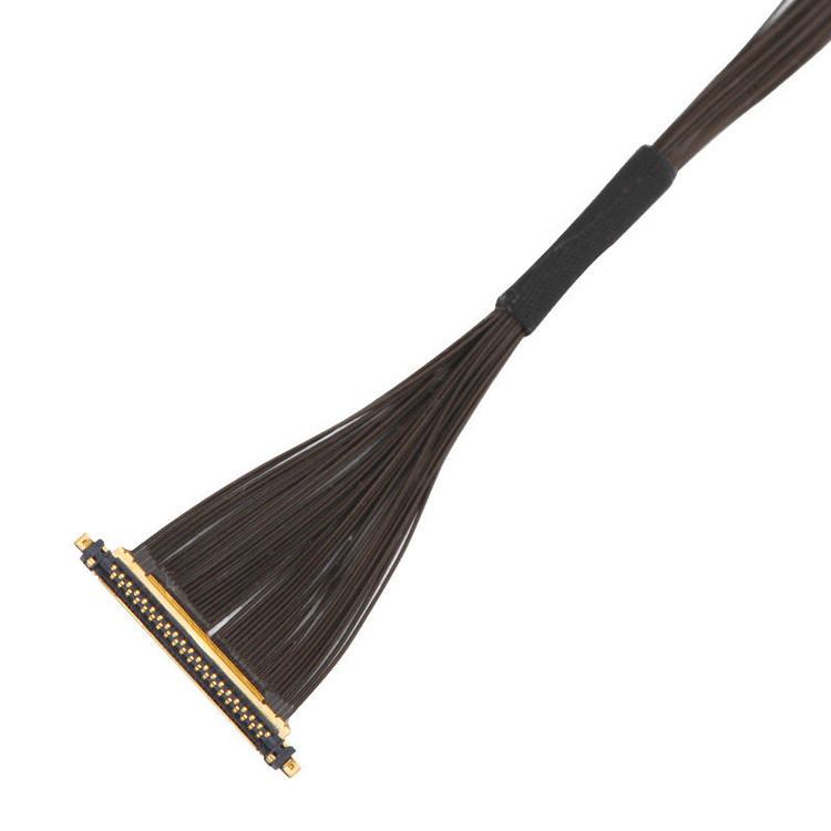 IPEX CABLINE®-UX II 40P UL11130 46AWG 마이크로 코아시얼 케이블 집합 I-PEX 20531-040t-02 IDC 포밍 OEM/ODM