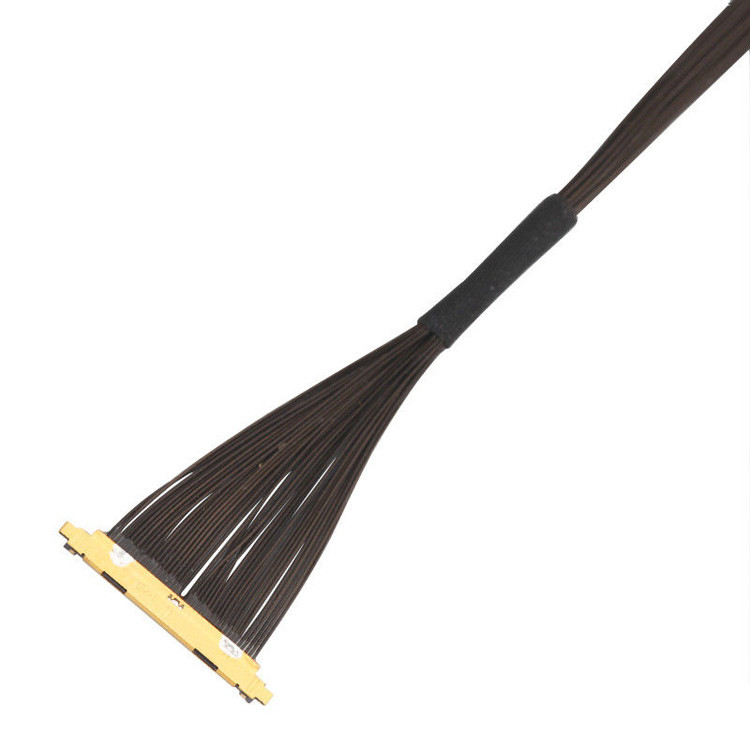 IPEX CABLINE®-UX II 40P UL11130 46AWG 마이크로 코아시얼 케이블 집합 I-PEX 20531-040t-02 IDC 포밍 OEM/ODM