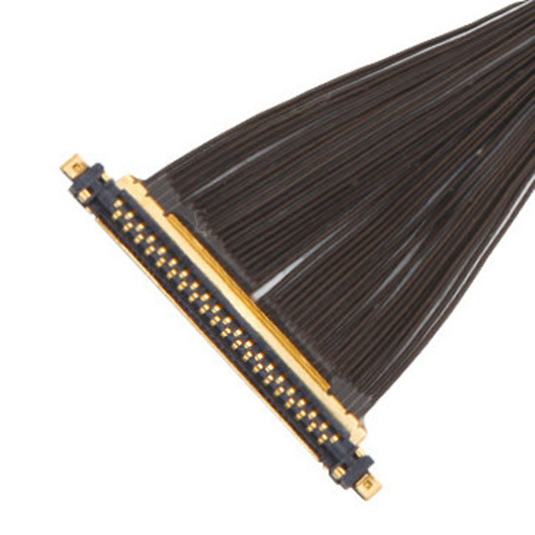 IPEX CABLINE®-UX II 40P UL11130 46AWG 마이크로 코아시얼 케이블 집합 I-PEX 20531-040t-02 IDC 포밍 OEM/ODM