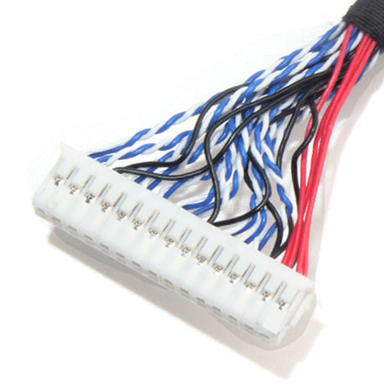 LCD LVDS 케이블 조립 1.0mm Pitch JAE Fix-30ssl-Hf To  DF13 EDP 26AWG