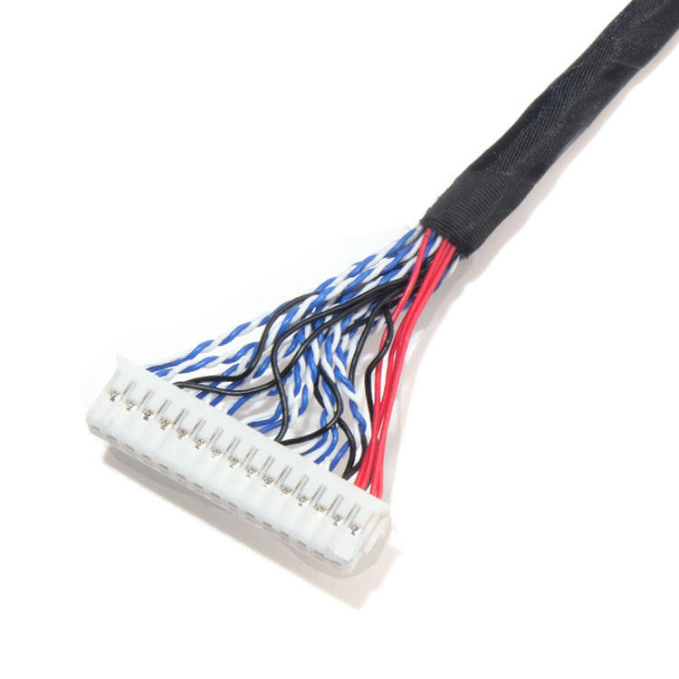 LCD LVDS 케이블 조립 1.0mm Pitch JAE Fix-30ssl-Hf To  DF13 EDP 26AWG