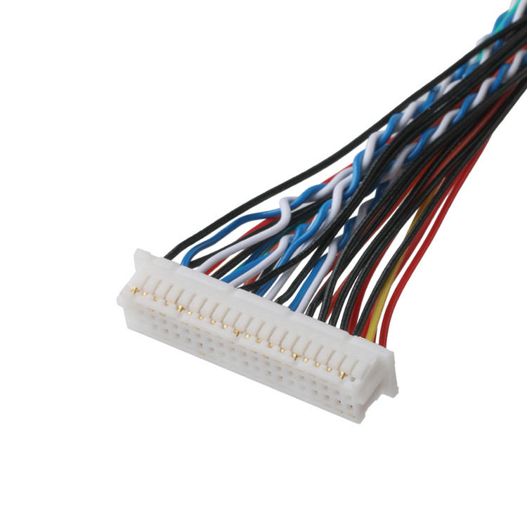 LVDS 케이블 FI-X30HL 30P에서 DF20A-40P 또는 9P HSG 케이블 동축 연결 장치 OEM/ODM