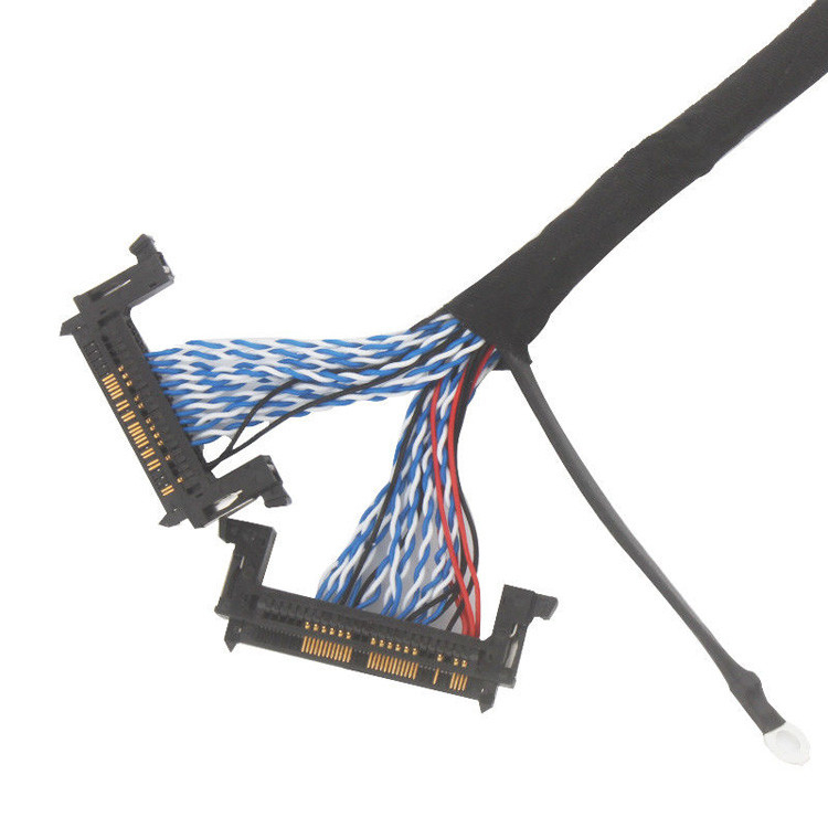 의료용 LCD 모니터의 LVDS 와이어 어셈블리 ACES 50204-040 MCC는 ISO13485을 준수합니다.
