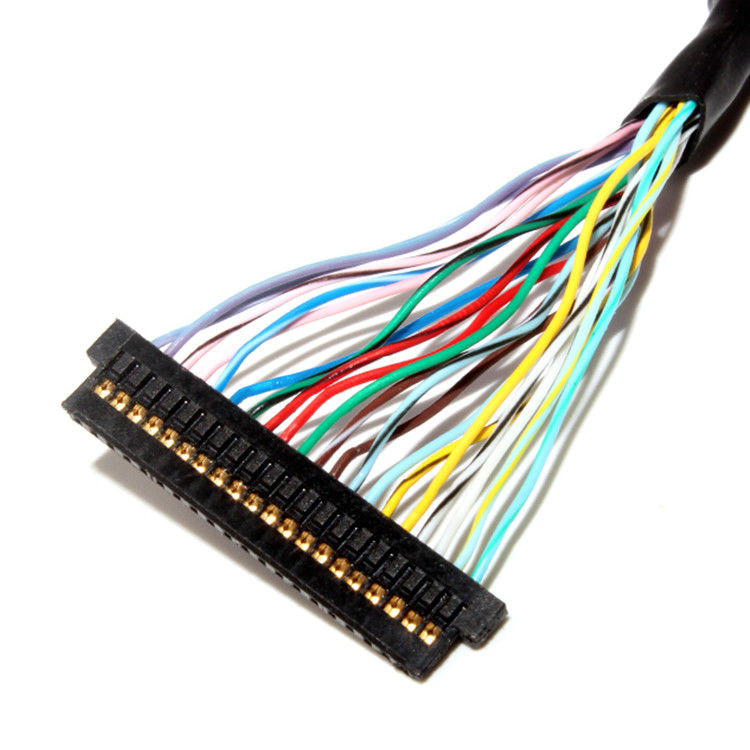 DF13-20DS-1.25C LCD 커넥터를 사용하여 1.0mm Pitch 및 32AWG와 LVDS 케이블 조립