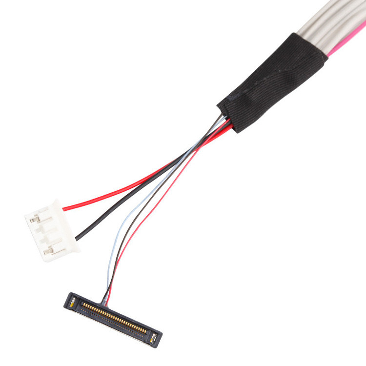 DF13-20DS-1.25C LCD 커넥터를 사용하여 1.0mm Pitch 및 32AWG와 LVDS 케이블 조립
