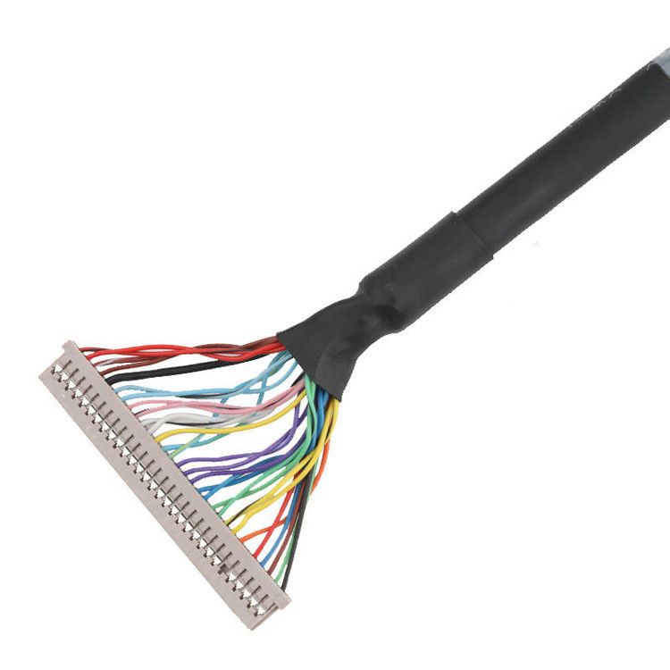 1.25mm DF14-30S-1.25C에서 JAE 0.5mm FI-RE51HL까지 LVDS EDP 케이블 어셈블리가 만들어졌습니다.