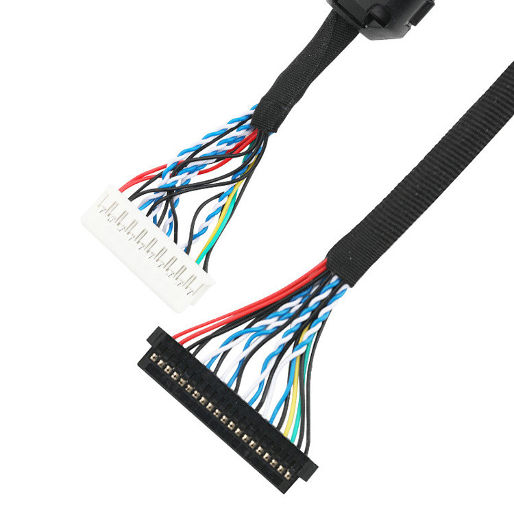 JST PHDR-20V에서 JAE FI-S20S LVDS 커넥터 케이블에 대한 LVDS EDP 케이블 집합