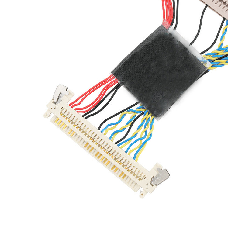 DF14-30S-1.25C에서 JAE FI-X30까지 30pin LVDS EDP 케이블 조립 장치가 구성됩니다.