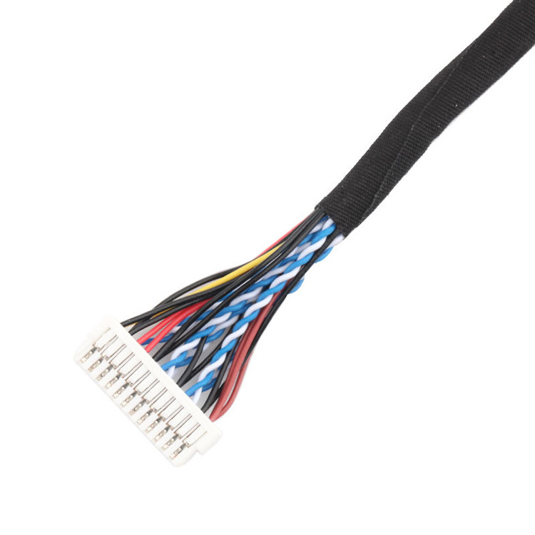 24pin MOLEX 504186-2400 30pin JAE FI-X30HL LCD LVDS 케이블 조립 길이 사용자 정의