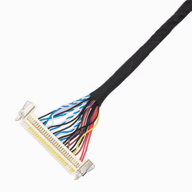 24pin MOLEX 504186-2400 30pin JAE FI-X30HL LCD LVDS 케이블 조립 길이 사용자 정의