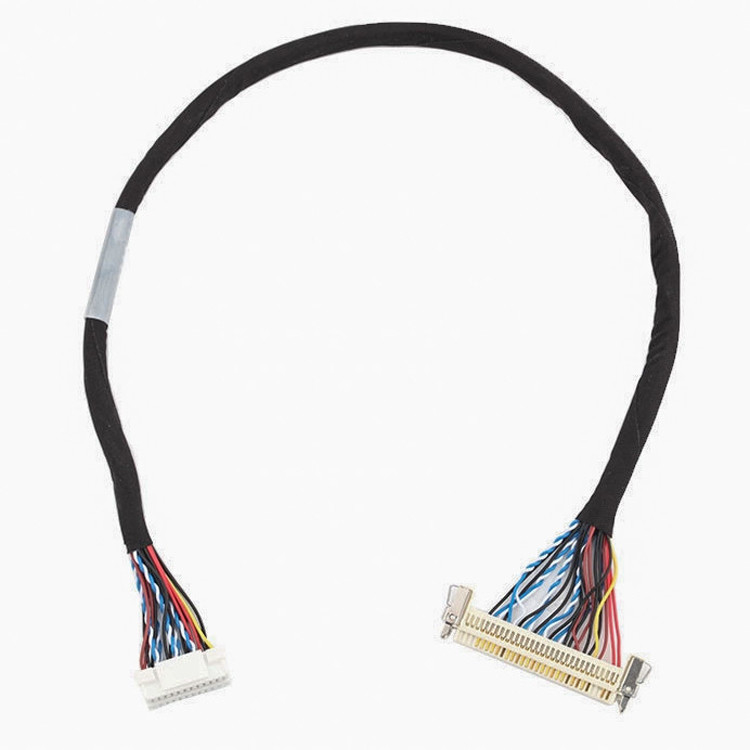 24pin MOLEX 504186-2400 30pin JAE FI-X30HL LCD LVDS 케이블 조립 길이 사용자 정의