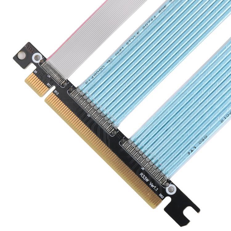 PCB 매우 얇은 동축 케이블 PCIE 그래픽 컴퓨터 그래픽 카드 확장 어댑터 케이블