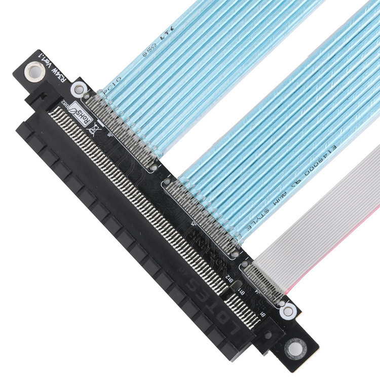 PCB 매우 얇은 동축 케이블 PCIE 그래픽 컴퓨터 그래픽 카드 확장 어댑터 케이블
