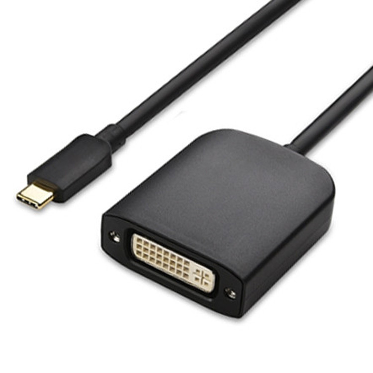 USB 타입 C LCD 카메라 프로젝션용 DVI I 여성 어댑터