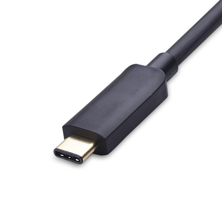 USB 타입 C LCD 카메라 프로젝션용 DVI I 여성 어댑터