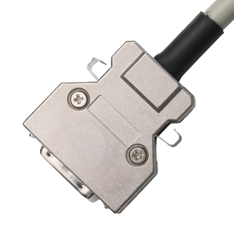 Hd D-Sub to Mdr 플러그 커넥터 케이블 14p*28 Awg Od 7.0mm 베이지 PVC 잭
