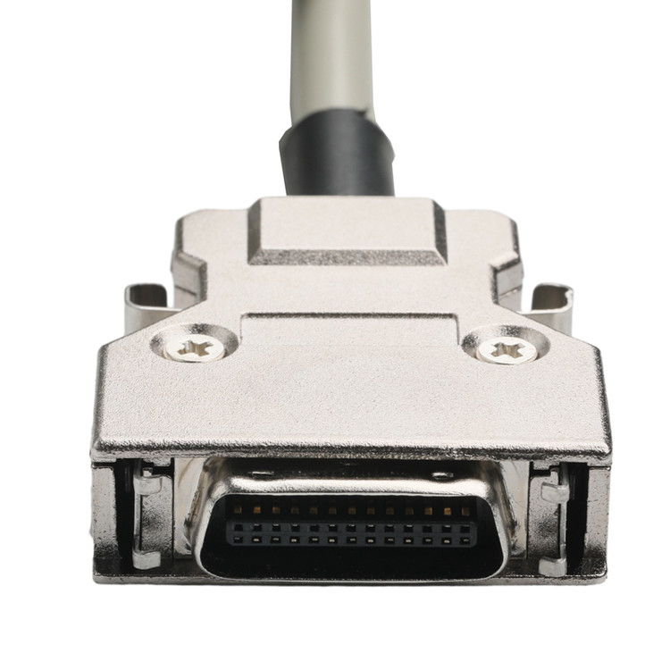Hd D-Sub to Mdr 플러그 커넥터 케이블 14p*28 Awg Od 7.0mm 베이지 PVC 잭