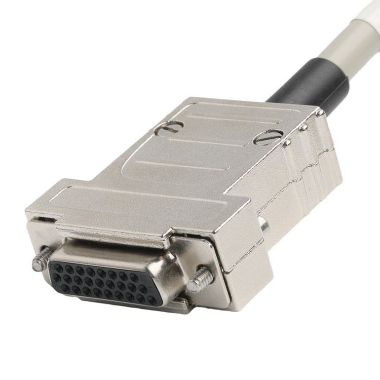 Hd D-Sub to Mdr 플러그 커넥터 케이블 14p*28 Awg Od 7.0mm 베이지 PVC 잭
