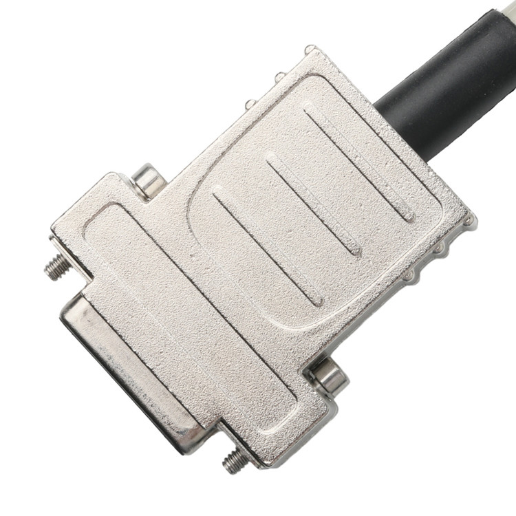 Hd D-Sub to Mdr 플러그 커넥터 케이블 14p*28 Awg Od 7.0mm 베이지 PVC 잭