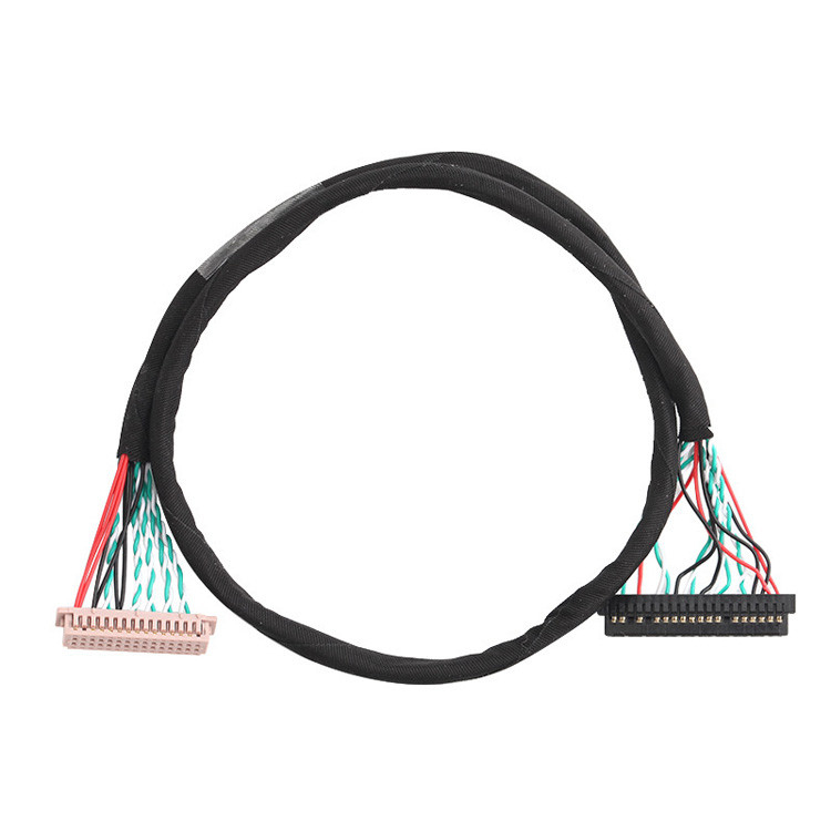 OEM/ODM 30 핀 LVDS 케이블 집합 WL1258h-20P TO  DF13-2 Lvds 디스플레이 커넥터